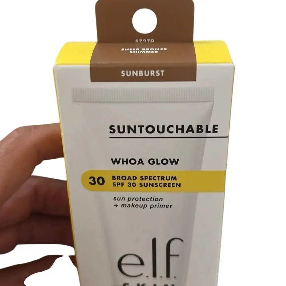 E.L.F NIB Suntouchables Whoa Glow Broad Spectrum SPF 30 Sunscreen in Sunburst